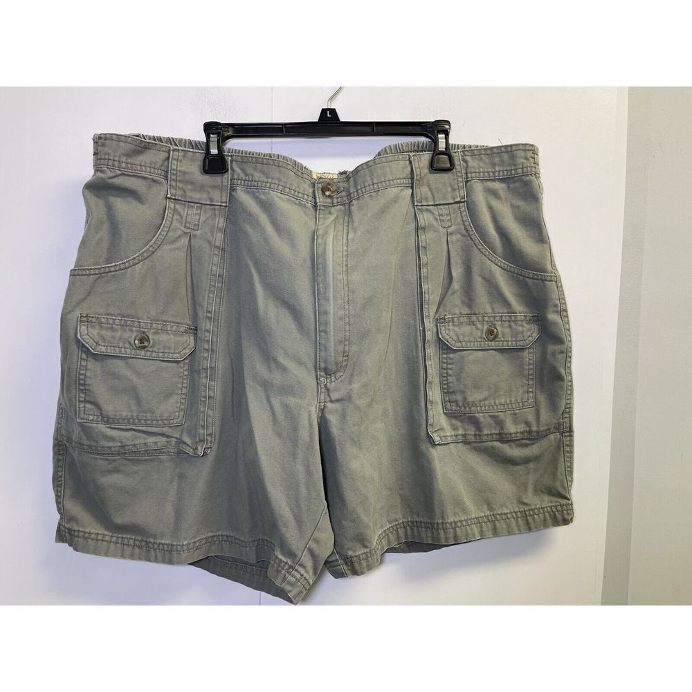 RedHead Shorts Mens 48X7 Green Cargo Stretch Canvas Outdoor Fishing Hiking